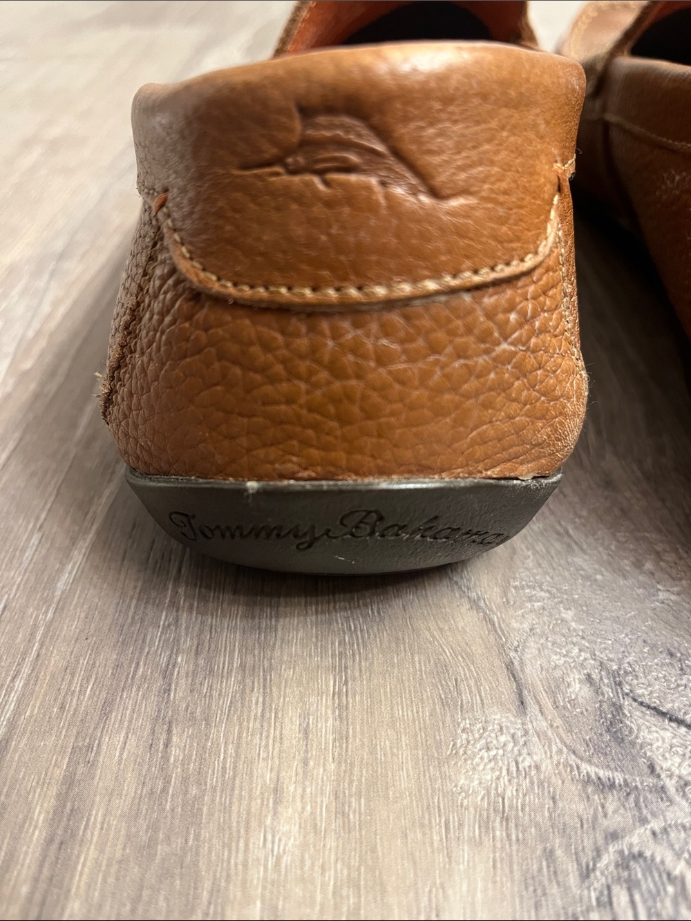 Tommy Bahama Leather Slip-On Loafers - Picture 6 of 8